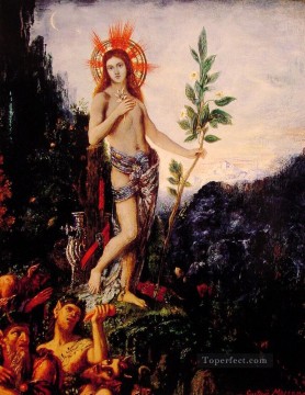 アポロンとサテュロス 象徴主義 聖書神話 ギュスターヴ・モロー Oil Paintings